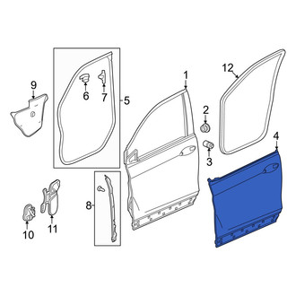Honda OE - Front Right Outer Door Outer Panel