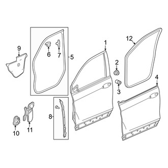 Honda OE - Front Door - Door & Components