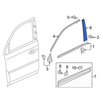 Honda OE - Rear Left Rearward Door Applique