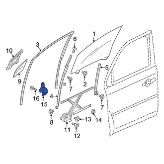 Honda OE - Front Right Window Motor