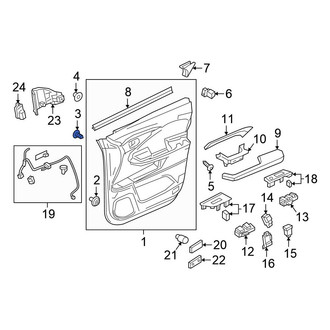Honda OE - Door Interior Trim Panel Screw