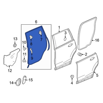 Honda OE - Rear Right Outer Door Seal
