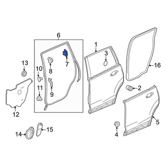 Honda OE - Door Seal Clip