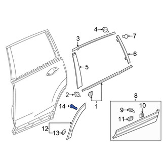 Honda OE - Wheel Arch Molding Clip
