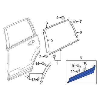 Honda OE - Rear Left Door Molding
