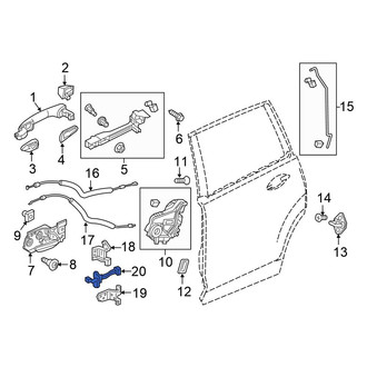 Honda OE - Rear Left Door Check