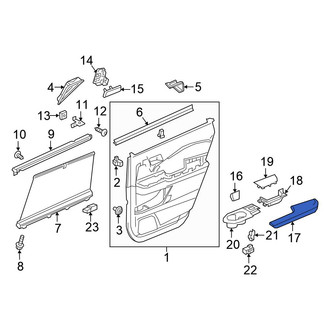 Honda OE - Rear Left Door Armrest