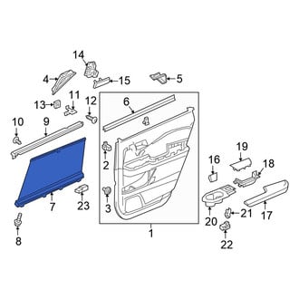 Honda OE - Rear Right Door Glass Sunshade