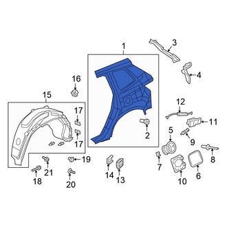 Honda OE - Rear Right Quarter Panel