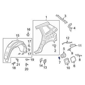 Honda OE - Rear Fuel Door Spring