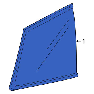 Honda OE - Rear Left Quarter Glass