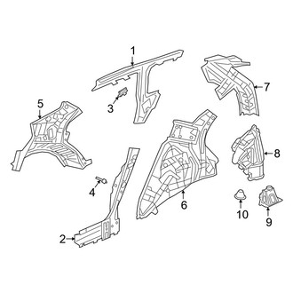 Honda OE - Quarter Panel - Inner Structure