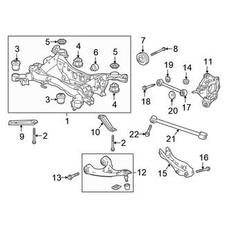 Honda OE - Rear Suspension - Suspension Components (AWD)