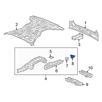 Honda OE - Rear Right Frame Stiffener