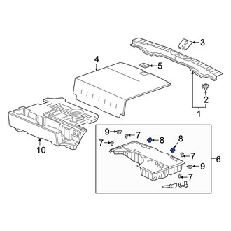 Honda OE - Trunk Floor Storage Box Clip