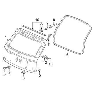Honda OE - Lift Gate - Gate & Hardware
