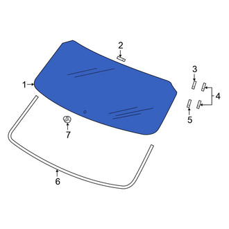 Honda OE - Rear Liftgate Glass