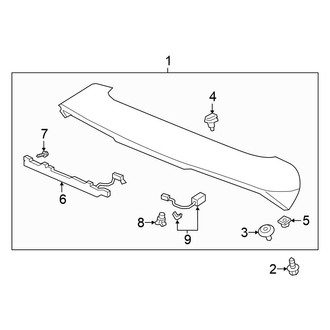Honda OE - Lift Gate - Spoiler