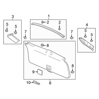Honda OE - Lift Gate - Interior Trim