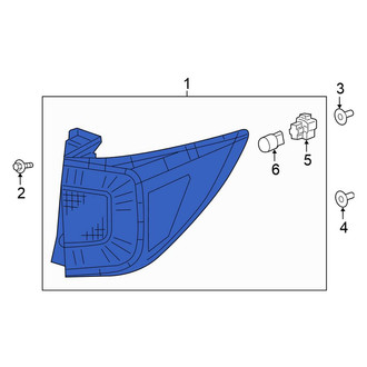 Honda OE - Rear Right Tail Light Assembly