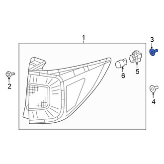 Honda OE - Outer Tail Light Grommet