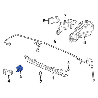 Honda OE - Rear Left Outer Parking Aid Sensor Housing