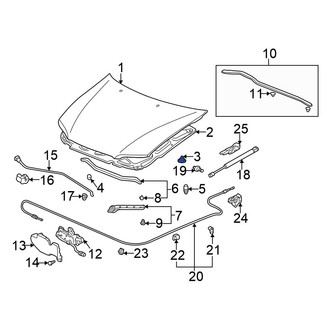 Honda OE - Hood Insulation Pad Clip