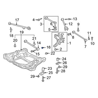 Honda OE - Suspension Control Arm Nut