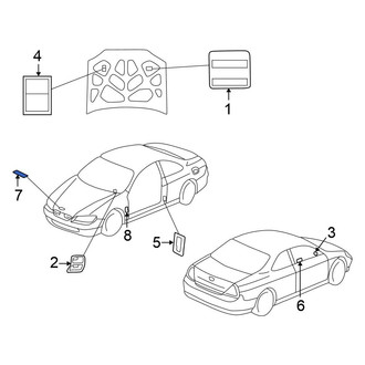 Honda OE - A/C System Information Label