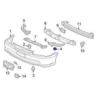 Honda OE - Rear Bumper Cover Grommet