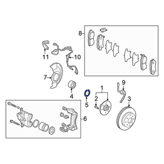 Honda OE - Front Wheel Bearing Snap Ring