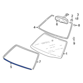 Honda OE - Quarter Glass Insulator