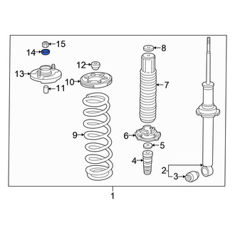 Honda OE - Rear Lower Suspension Strut Mount Washer