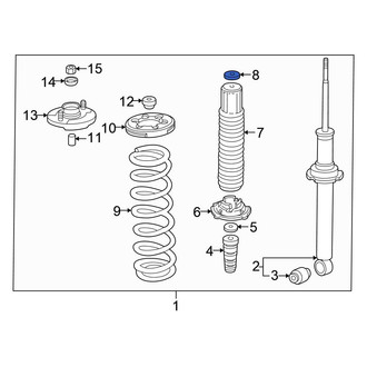 Honda OE - Suspension Strut Bellows Retaining Ring