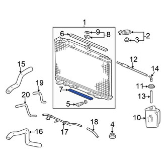 Honda OE - Lower Radiator Air Seal