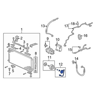 Honda OE - A/C Compressor Clutch Coil