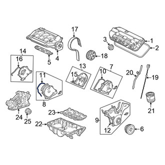 Honda OE - Engine Timing Cover Gasket