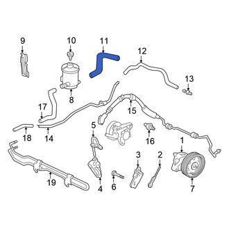 Honda OE - Power Steering Reservoir Hose