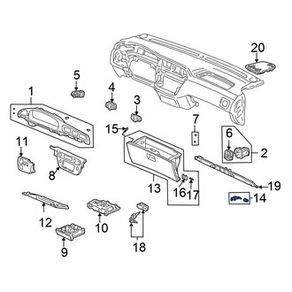 Honda OE - Glove Box Support
