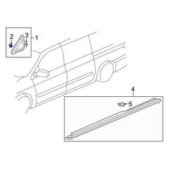 Honda OE - Body C-Pillar Molding Clip