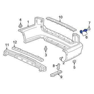 Honda OE - Rear Upper Bumper Cover Bolt