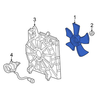 Honda OE - Left Engine Cooling Fan Blade
