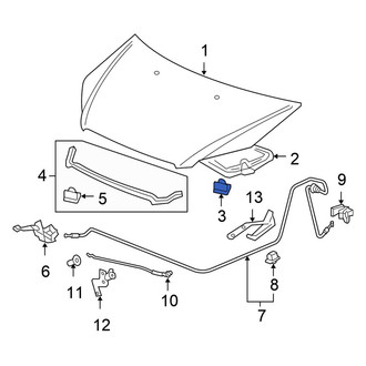 Honda OE - Hood Insulation Pad Clip