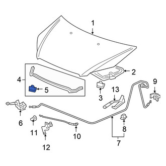 Honda OE - Hood Seal Clip