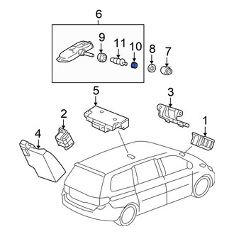 Honda OE - Tire Pressure Monitoring System (TPMS) Valve Stem Cap