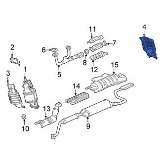Honda OE - Rear Inner Exhaust Manifold Heat Shield