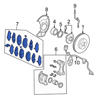 Honda OE - Front Disc Brake Pad Set