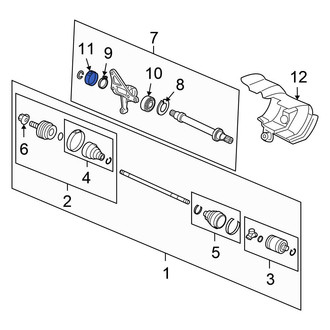 Honda OE - CV Intermediate Shaft Seal