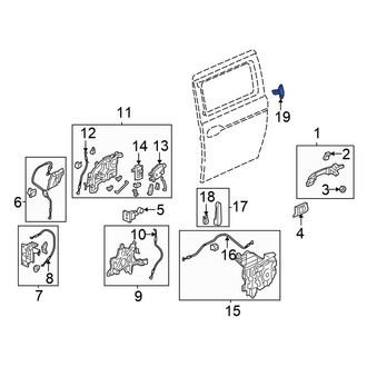 Honda OE - Rear Liftgate Lock Striker Plate