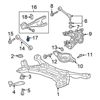 Honda OE - Suspension Trailing Arm Bolt